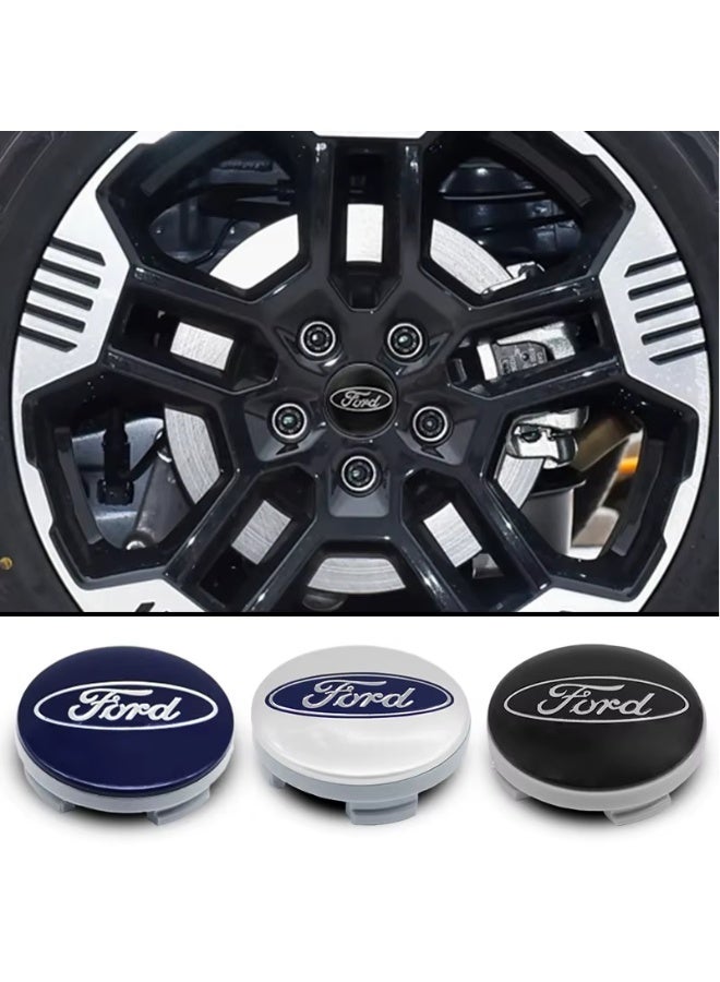 فورد أغطية مركز عجلات السيارة مقاس 60 مم لسيارات فورد | طقم 4 قطع | تركيب سهل - Image 5